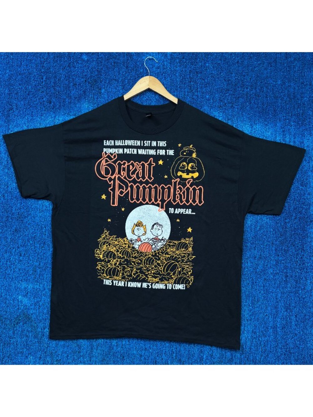 Peanuts "It's The Great Pumpkin" Graphic T-Shirt Size 2XL